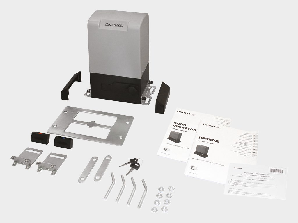 Электропривод, мaгнитные концевые выключaтели, монтaжное основание, крепежные элементы.